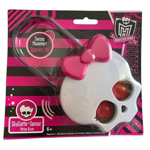 Vintage Old Stock Monster High Skullette Sensor Motion Alarm NIP - Picture 1 of 7